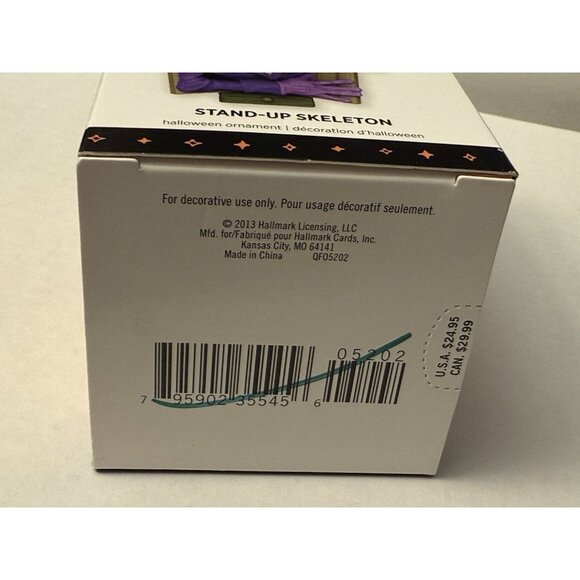 2013 Hallmark Stand-Up Comic Skeleton Halloween Ornament Magic Light & Sound MM9 - Picture 7 of 7